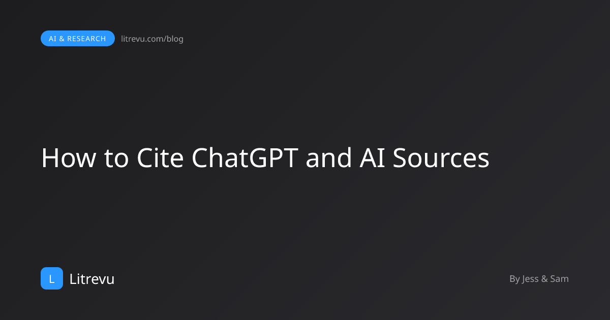 How to Cite ChatGPT and AI Sources (APA, MLA, and Harvard, 2026 Guide ...